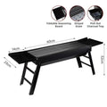 Folding Stainless Steel BBQ Charcoal Grill With 2 Side Trays Portable Camping Hiking Barbecue Accessory