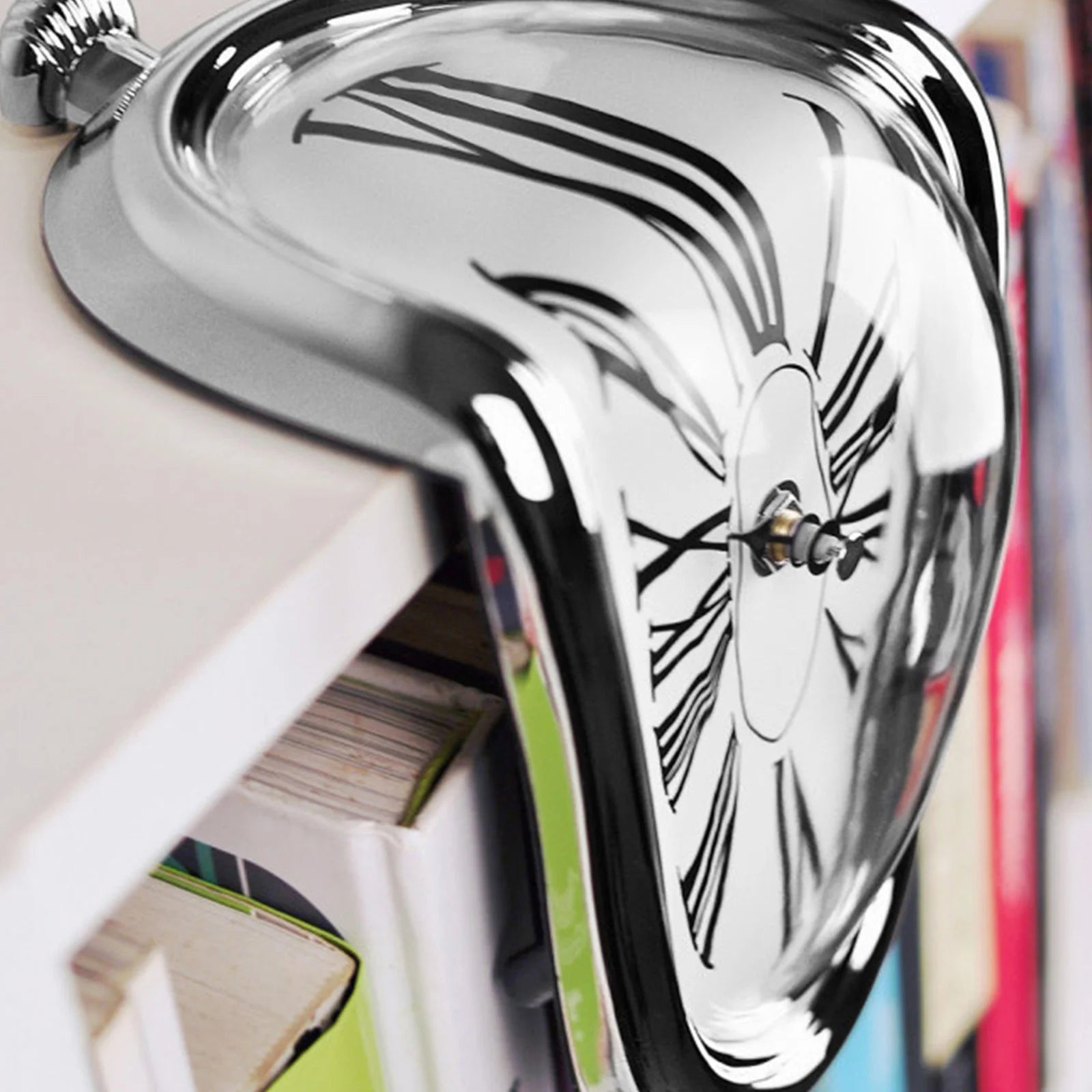 Melting Clock Surrealism Melting Clock Creative Table Twisting Clock Exquisite Vintage Melting Table Clock Gifts for Art Lovers