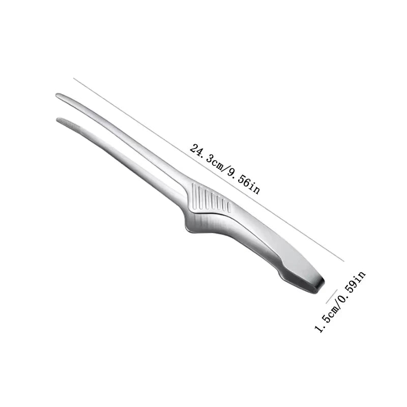 BBQ Tongs Non Slip Cooking Utensils Stainless Steel Tongs for Serving Food, Salad, Camping, Barbecue, Buffet