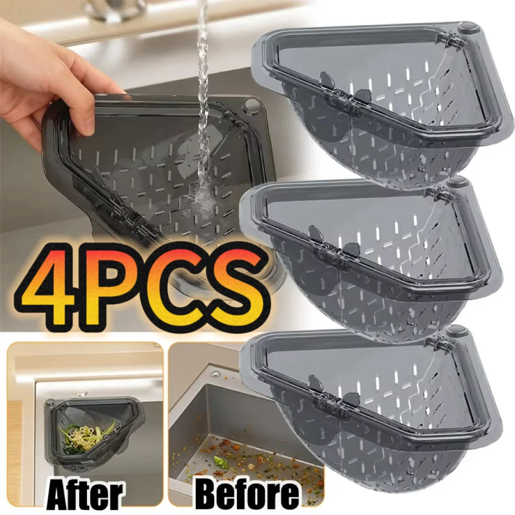 Removable Bottom Cover Kitchen Sink Strainer Basket Magnetic Anti Leak Detachable Filter for Easy Cleaning Drain Basket Filter