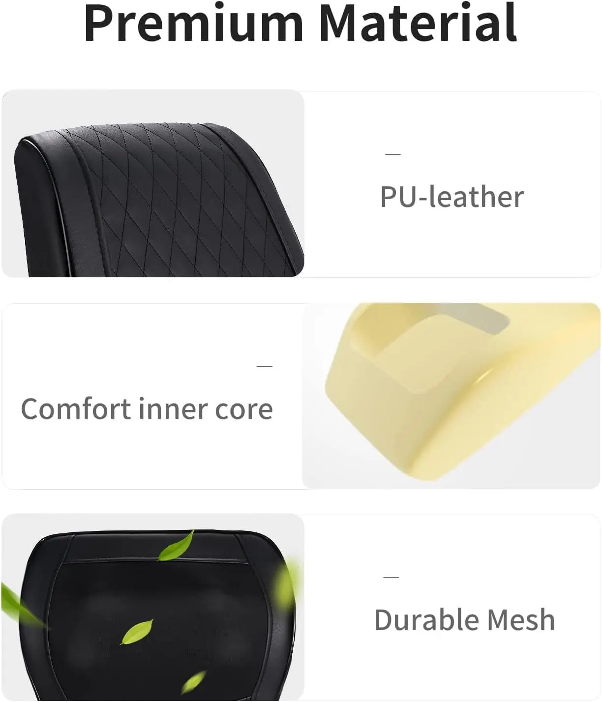 Masgre Back Massager with Heat 3D Kneading Massage Pillow for Back Neck Shoulder Leg Pain Relief Gifts for Women Men Mom