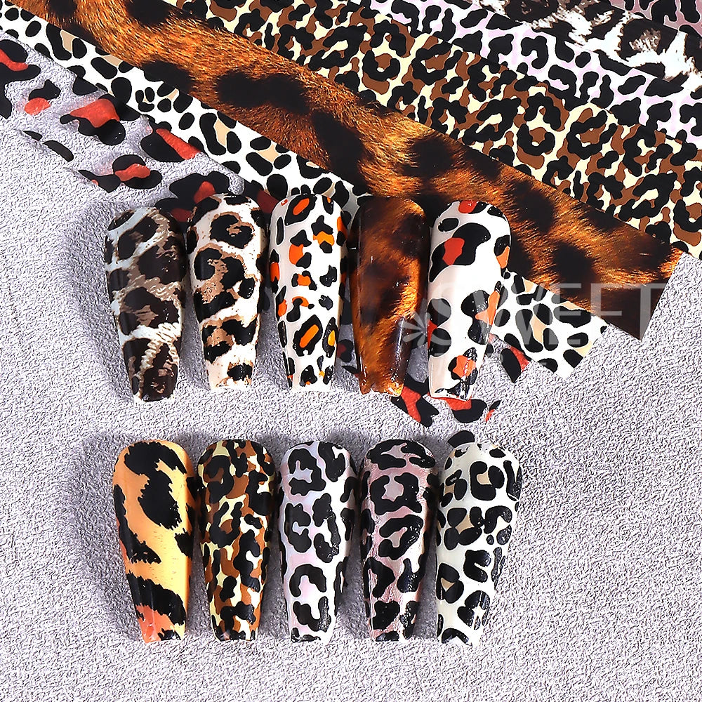 Texture Starry Nail Transfer Decals Slider Manicure