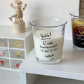 Korean Ins Glass Cup Wide Mouth Milk Coffee Mug Transparent Latte Espresso Cold Brew Tea Cup Breakfast Oat Jar for Household