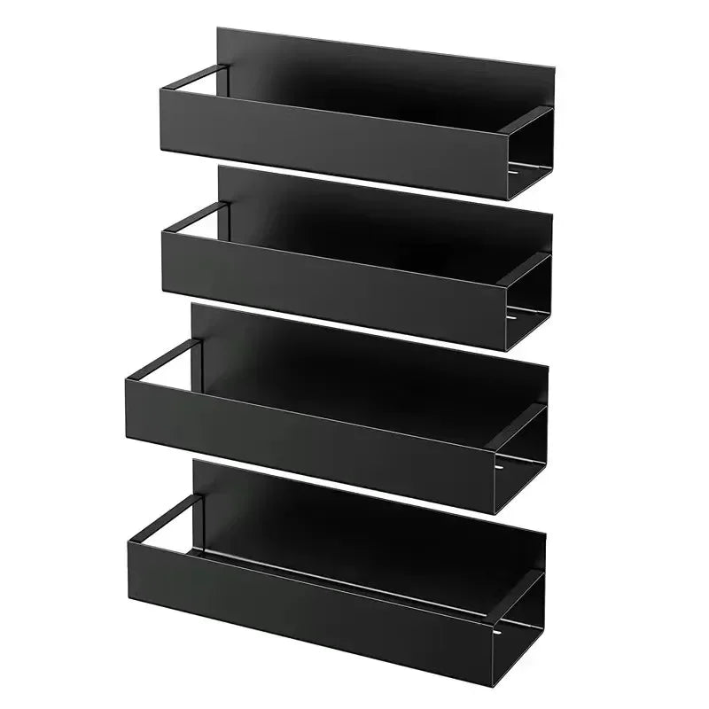 ZEXEF Fridge Magnetic Spice Storage Rack Kitchen Multifunctional Supplies Magnetic Suction Storage Rack Kitchen Organizer Shelf