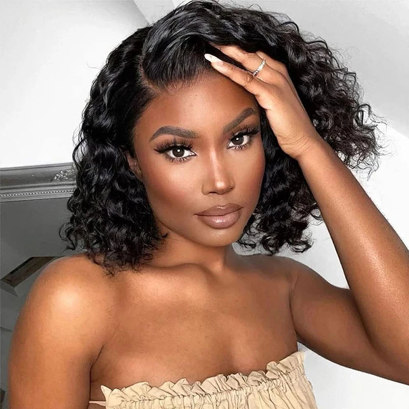 Wigs Human Hair Loose Deep Wave For Women 13x4 Glueless Lace Front Wigs Human Hair Pre Plucked Short Lace Closure Wigs Loose Wav