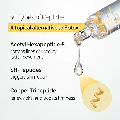 SUNGBOON EDITOR Silk Peptide Intensive Lifting Ampoule | Korean Anti-Aging Serum for Face with Collagen & 30 Peptide Complex