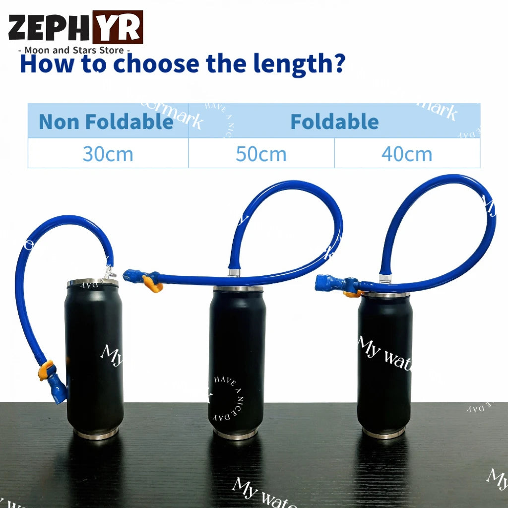 50cm Drinking Water Hose Camper Drink Straws Reusable TPU Racing Drinking Tube Hydration Bladder 40cm Bottle Thermos with Hose