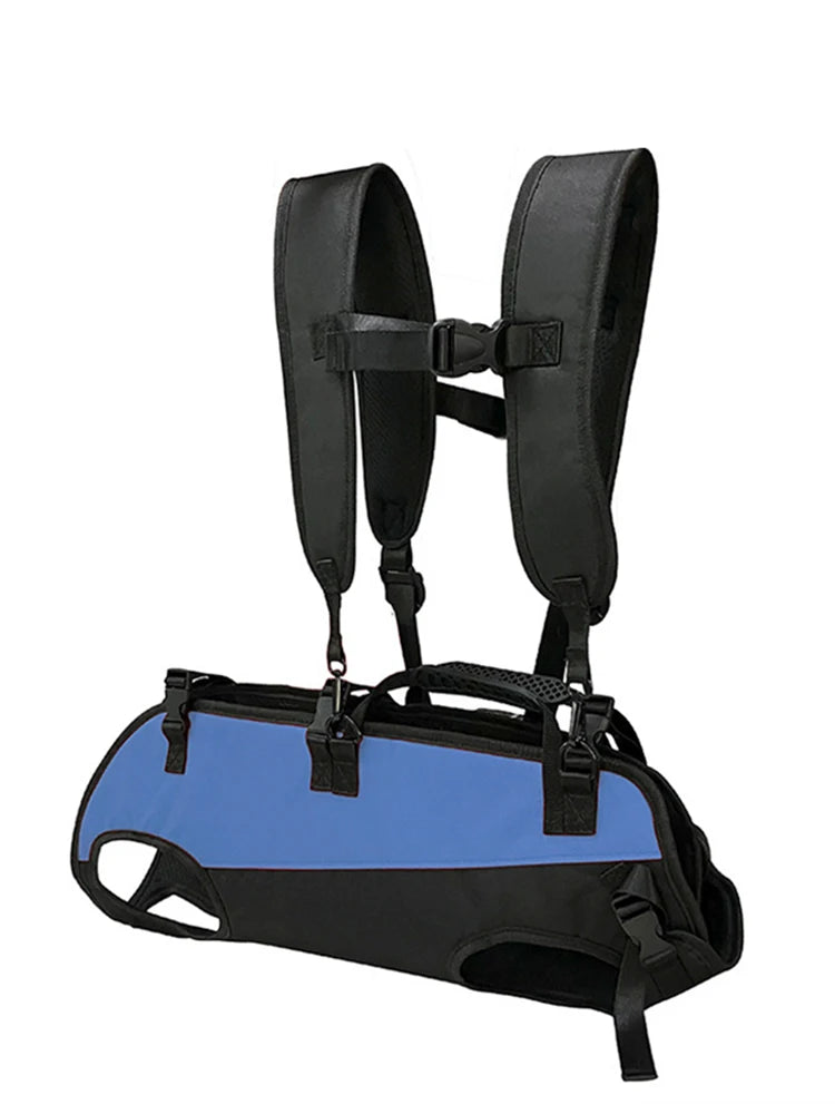 Dog Out-of-Town Shoulder Bag With Cross-Hugging Design Multi-Functional Parachute Bag With Shoulder Straps Pet Portable Four-Leg
