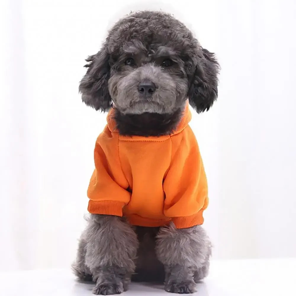 Dog Winter Hooded Sweatshirt for Small and Medium Doggy Pet Coat Puppy Cat Jacket Clothes Chihuahuas French Bulldog Costume