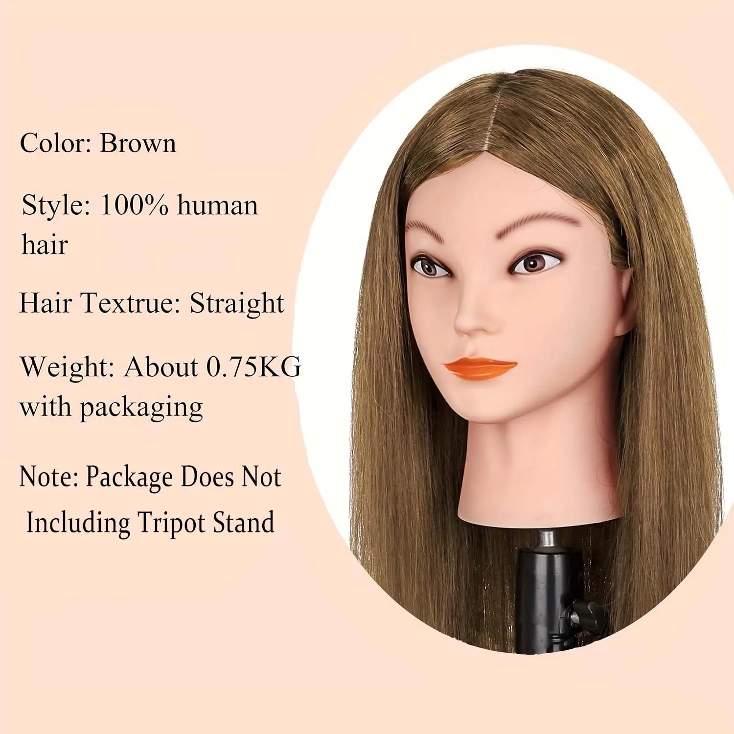 Mannequin Head Human Hair 100% Real Hair Mannequin Head For Beginners Hairdresser Manikin Doll HeadFor Hair Styling And Practice