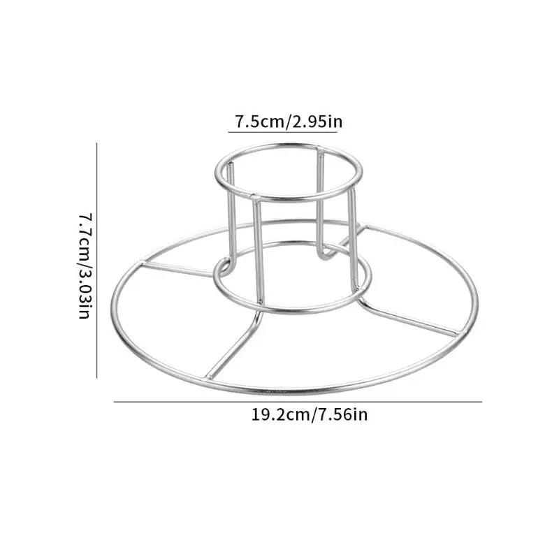 Non-Stick Chicken Roaster Rack Food Grade Stainless Steel Vertical Chicken Holder for Barbecue Cooking Kitchen Accessory