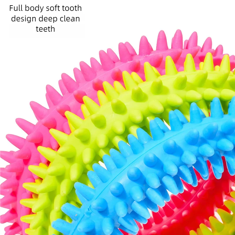 Pet Chew Toy Soft Rubber Bite-resistance Bone Shape Teeth Grinding Chewing Toys for Small Dogs Training Pet Supplies