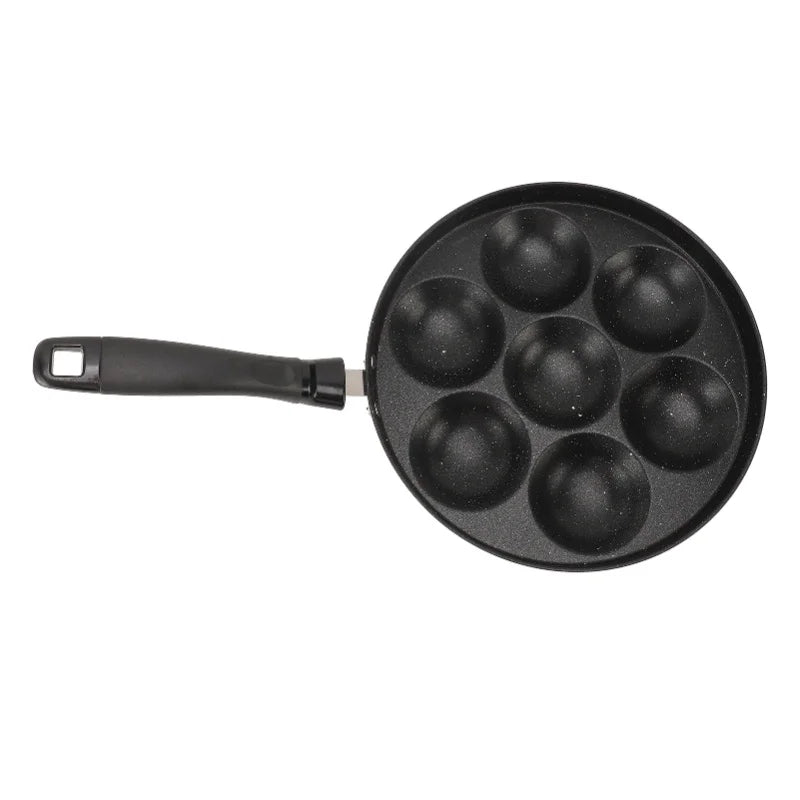 Egg Pan Omelette Fried Egg Pan 7 Holes Frying Pan Nonstick Multipurpose For Home Kitchen Breakfast Making