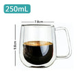 Transparent Glass Coffee Cup Milk Whiskey Tea Beer Double Creative Heat Resistant Cocktail Vodka Wine Mug Tumbler Drinkware Gift