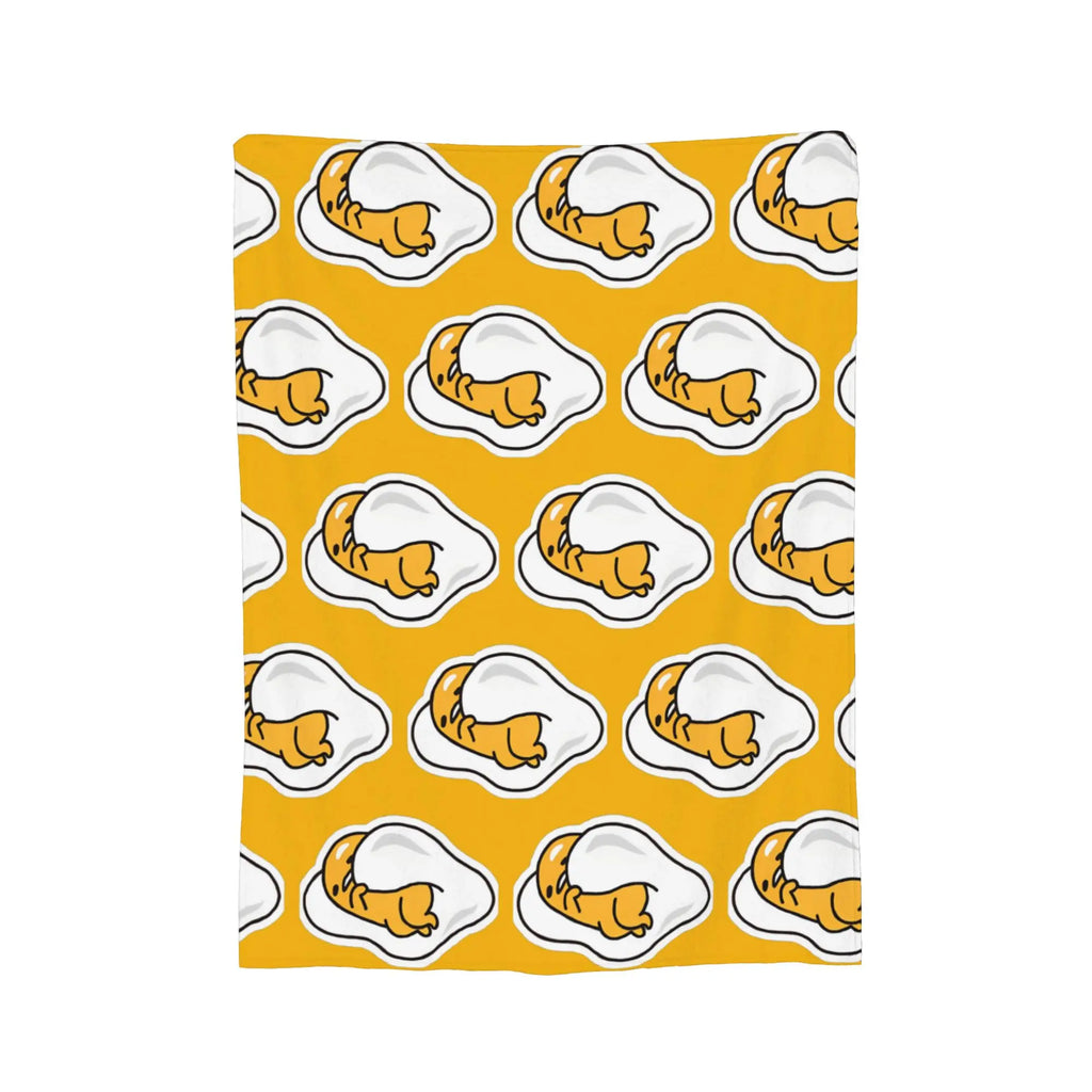 Gudetama  Cartoon Lazy Egg  Blanket Fleece All Season  Breathable Lightweight Throw Blankets for Sofa Office Quilt
