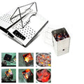 SUS Portable Charcoal Starter Outdoor Barbecue Grill Fire Starter Folding Carbon Stove BBQ Grill Heating Stove