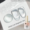 UR SUGAR Silver Cat Magnetic Gel Nail Polish 15ml Vernis Semi Permanent Moonlight White Transparent Glass Nail Gel With Magnet