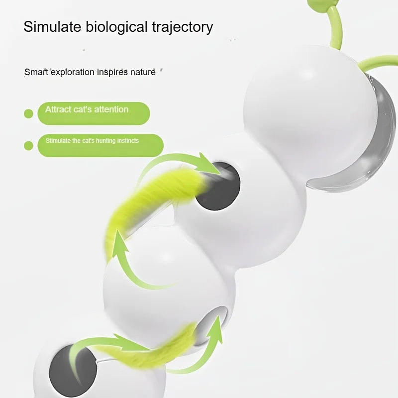 Automatic Sensor Cat Toy，USBCharging，Suitable for all cat breeds，Relieve Boredom，Exercise Pet Companion