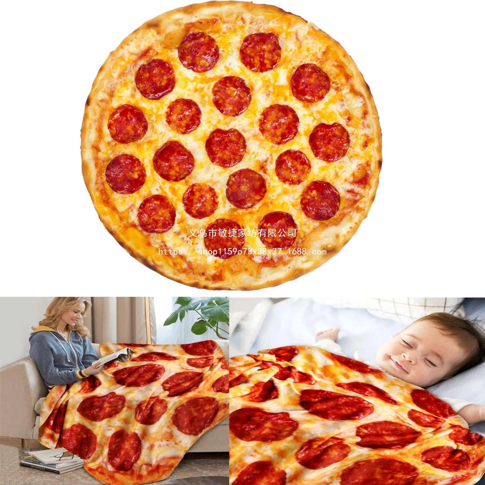 Burrito Pizza Blankets Funny Gifts,Cute Food Wrap Blanket for Adults Kids,Soft and Fuzzy Throw Blankets for Christmas S164