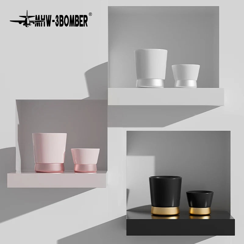 MHW-3BOMBER Cera Coffee Cup 240ml Morandi Color Ceramic Coffee Mugs Ceramic Metallic Color Clash Water Cup Drinking Kitchen Tool