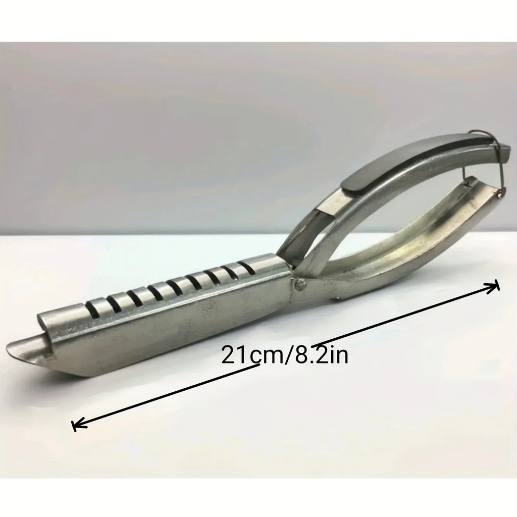1pc Rib Membrane Removal Tool - Stainless Steel BBQ Rib Skinner with Ergonomic Handle, Meat Preparation, Modern Kitchenware