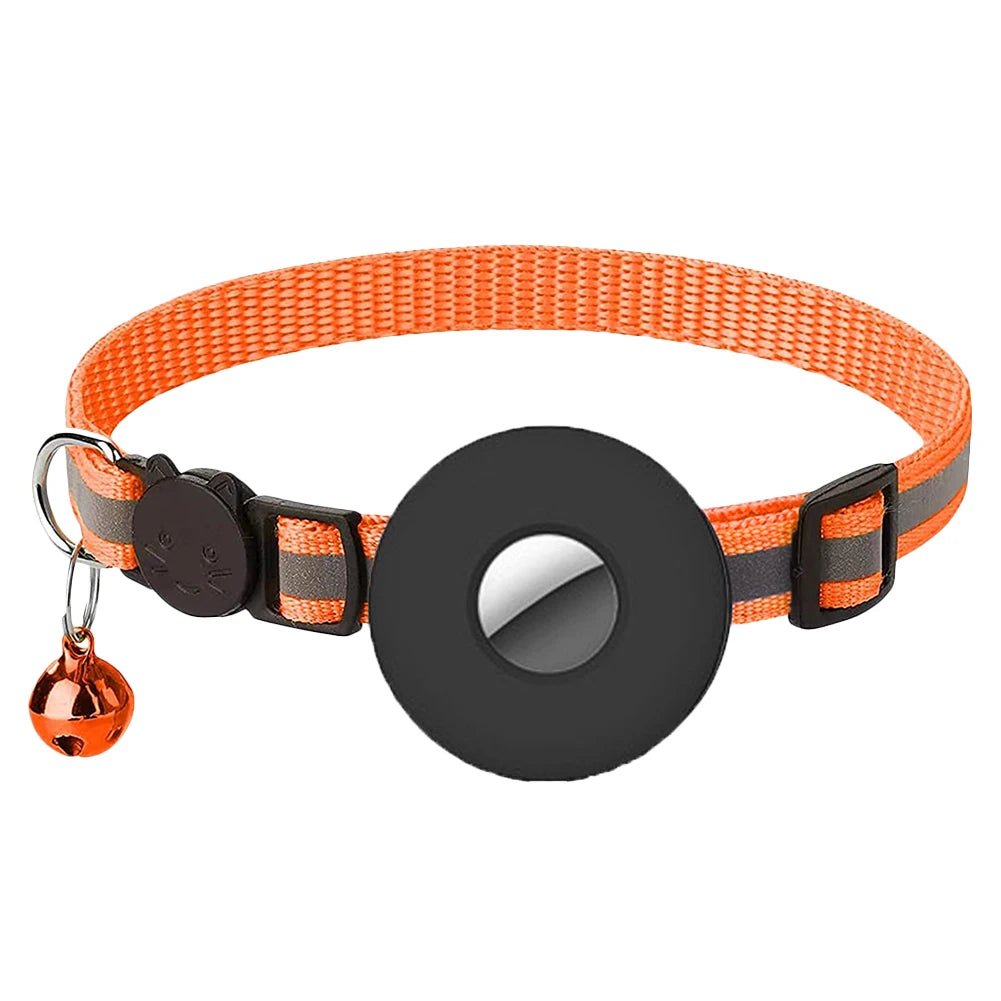 Portable Gps Tracker Lightweight Fashion Locator Collar for Cat Inteligent Cat Tracker Adjustable Size （Not Include Tracker！）