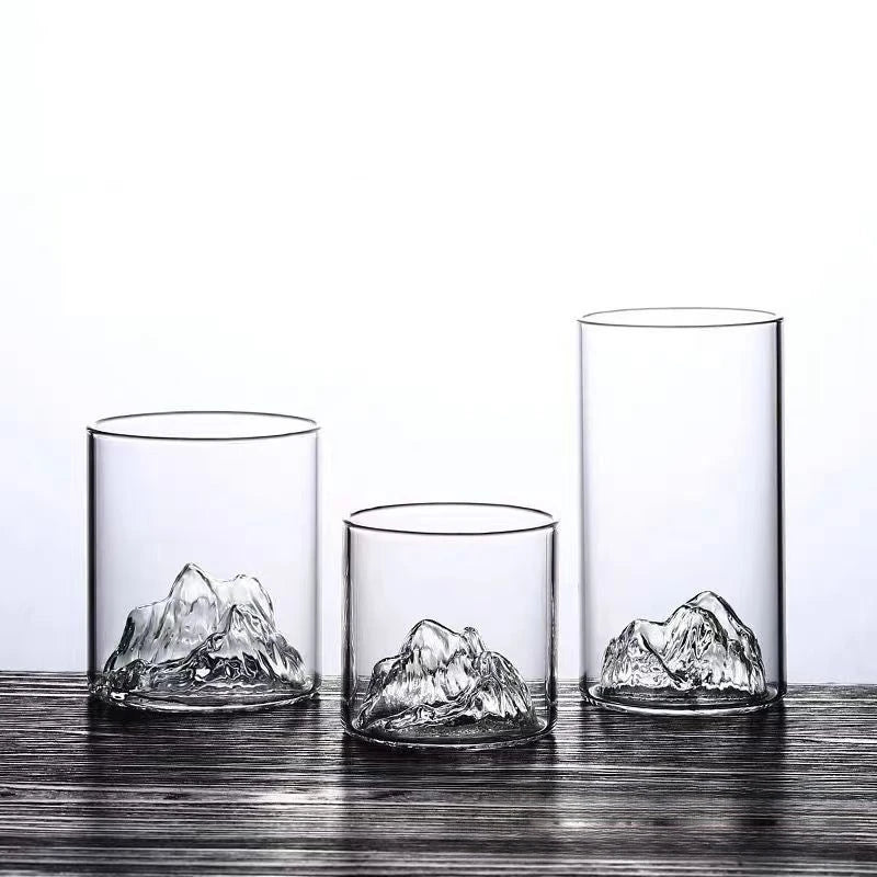 Aesthetic Glass Cup Whisky Cocktail Glass Cup Coffee Cups Water Cup Clear Cup Beer Cup Glass Mug Kitchen Accessiories Glass