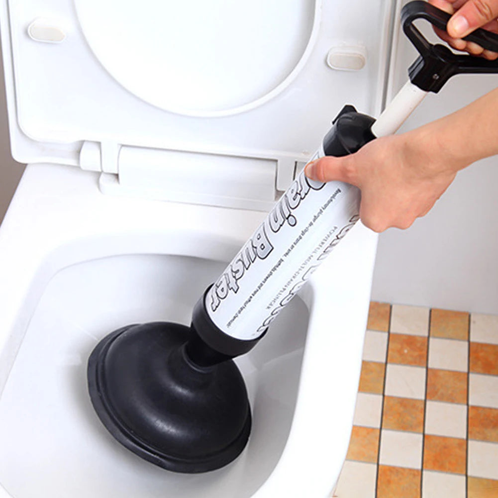 Drain Plunger with 2 Type Suction Cups Toilet Air Plunger Toilet Plunger Tool Pump Toilet Plunger for Toilet Bathtub Sink
