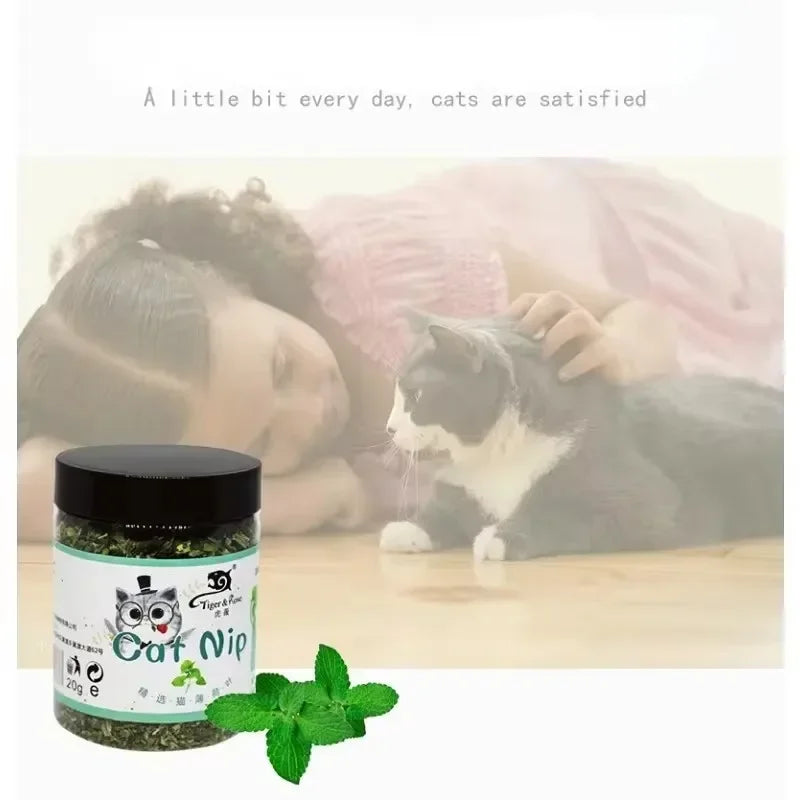 Hot Natural High Quality Catnip Cattle Grass Mint Taste Funny Cat Toy Active Interactive Attractant Cat Chew Toys Pet Supplies