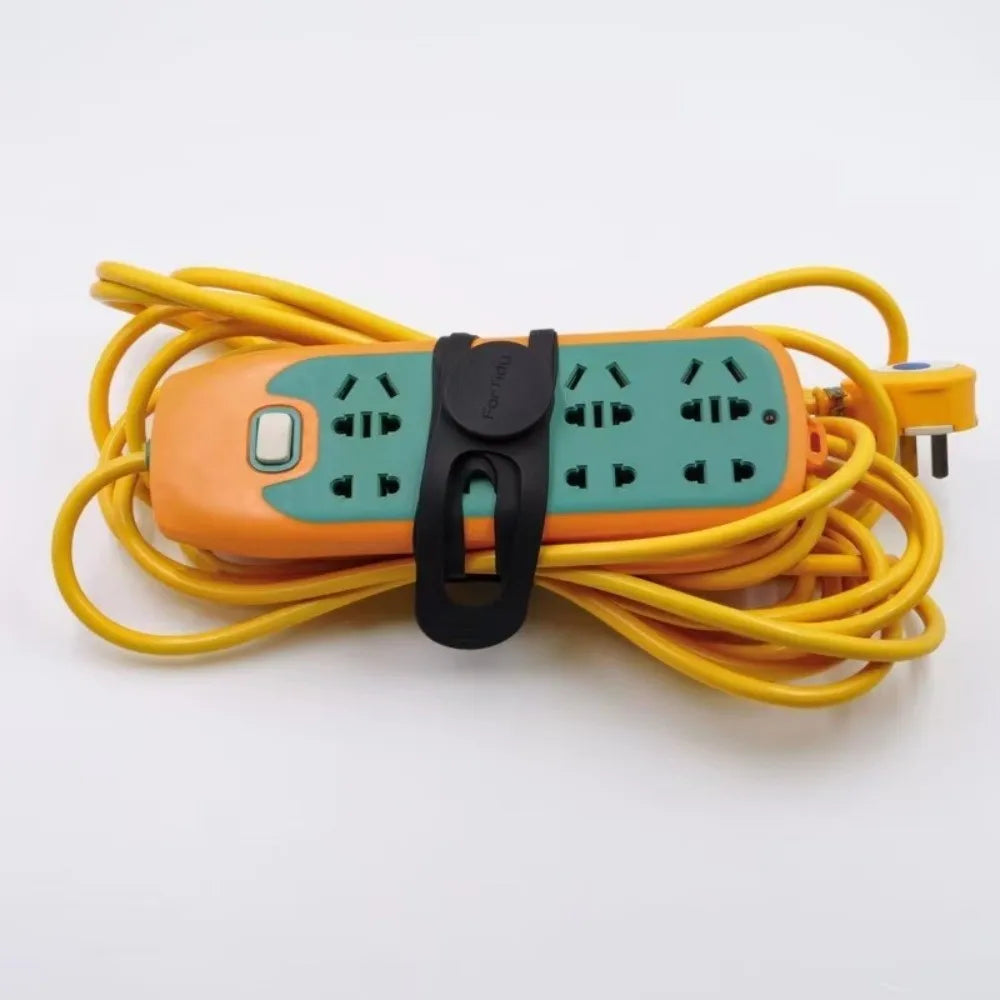 3/4pcs Silicone Slow Cooker Latch Strap Secure Hold Elastic Bundling Strap Multi-Use Adjustable Self-Lock Pot Lid Tie
