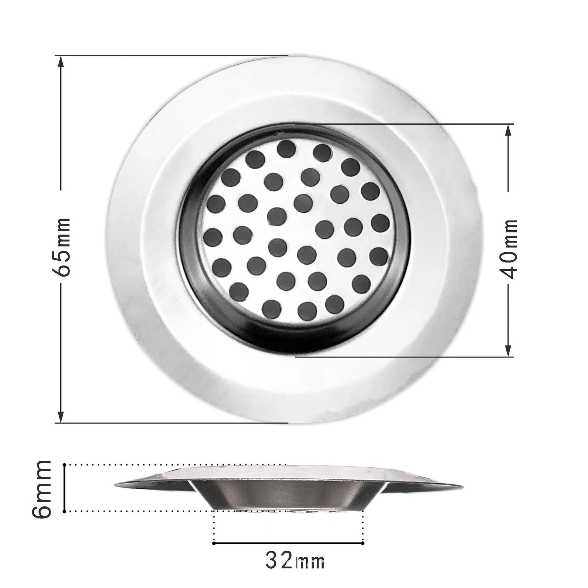 Kitchen Water Sink Drain Strainer Stainless Steel Bathroom Floor Drain Cover Shower Hair Catcher Filter Kitchen Sink Accessories
