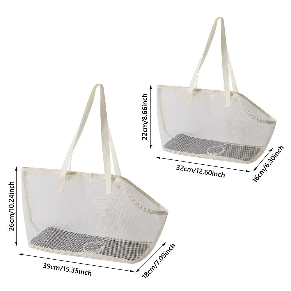 Portable Mesh Pet Carrier Bag Shoulder Crossbody Summer Use Foldable Pet Tote Comfortable Breathable Cat Carrier Tote