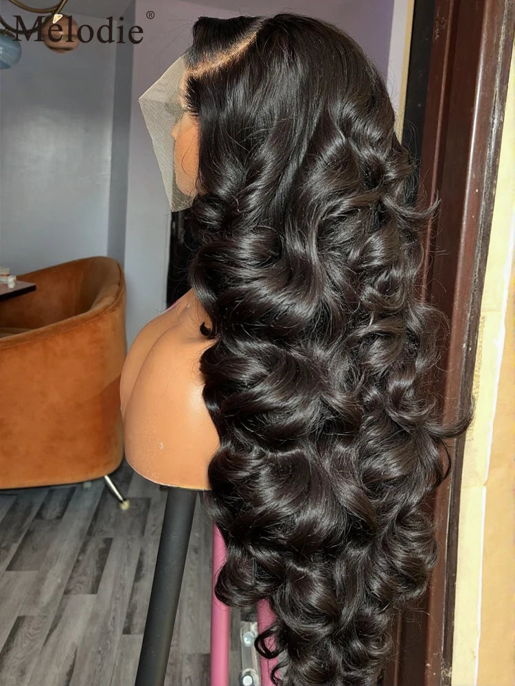 Melodie 13x6 13x4 Lace Frontal Wigs Body Wave Human Hair 28 34 40 Inches Waves Brazilian Human Hair 5x5 Glueless Wig