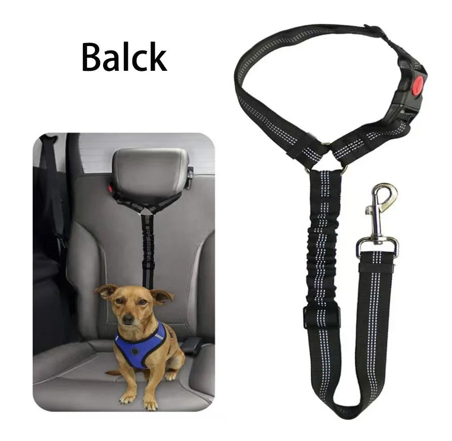 Reflective Pet Dog Car Seat Belt Puppy Collar Walking Travel Car Accessories Cat Leash Harness for Small Dogs Pet Car Supplies
