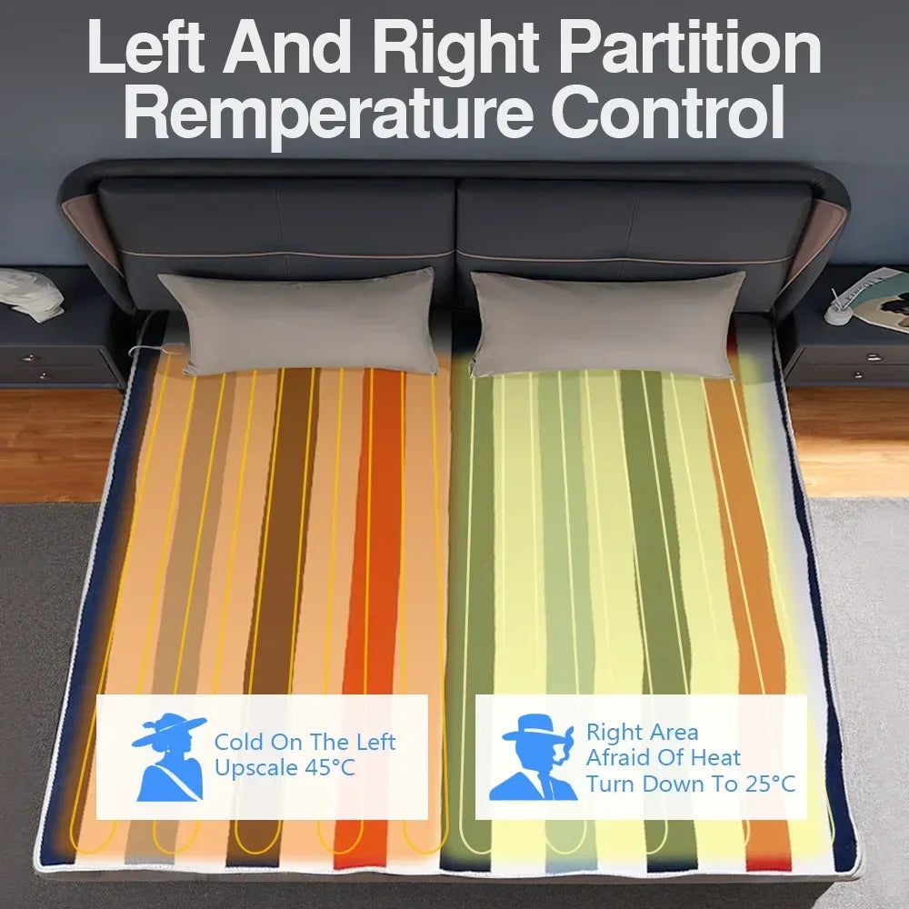 220V Electric Heating Blanket 70x150cm/120x150cm/150x180cm Thicker Heater Heated Blanket Winter Warm Thermostat Heated Pads