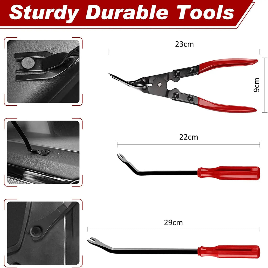 Car tools Car Interior Disassembly kit plastic trim removal tool car clips puller diy Panel Tools for auto trim puller set