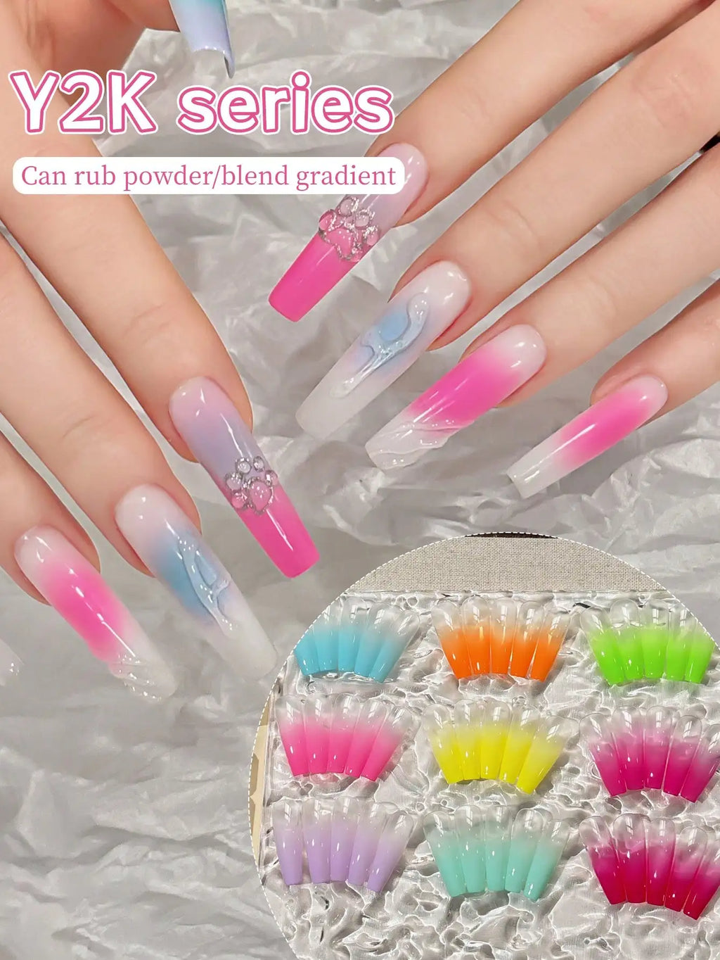 MORDDA 9pcs Y2K Series Patting Gel Nail Polish Soak Off Gel Nail Polish Uv Gel Long Lasting Nail Polish Gel For Nail Salon