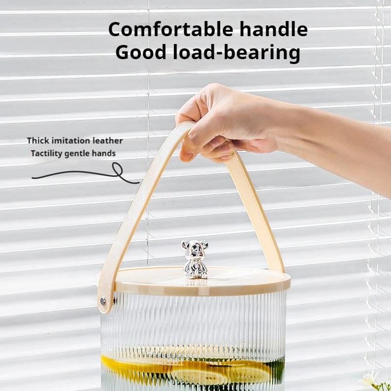 New luxury cold water bottle kettle with faucet Japanese large-capacity household fruit tea drinks cold water bucket picnic set