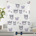 Cute K-KuromiS Cool Cartoon SRO Purple Blanket Throw Super Cosy Plush Living Room Sofa Couch Childish Birthday Gifts