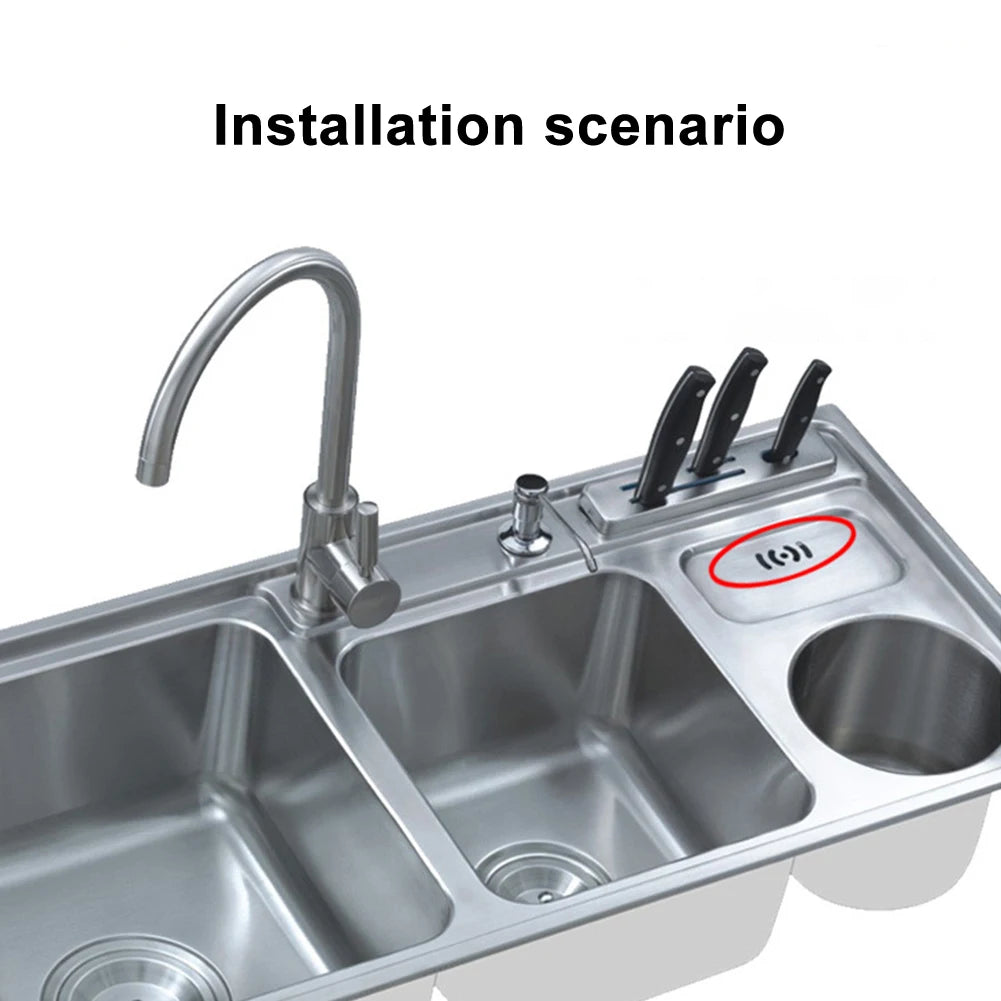 Upward Rectangle Overflow Pipe Head Washbasin Drainer Kitchen Sink Connector Overflow Head Drainage Accessory