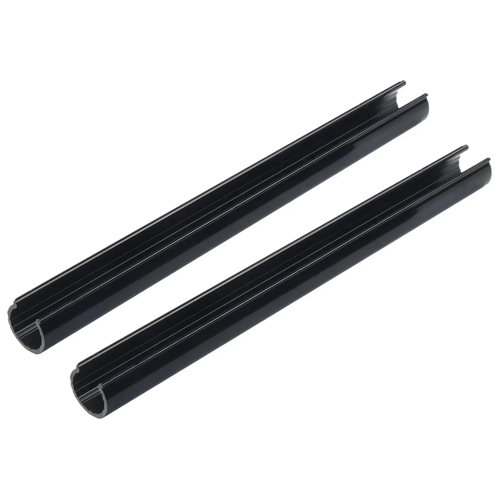 4 Set Pipes Radiator Pipe Covers Sleeve 15mm Collars Cut Fit Bathroom Chrome Black Plastic Decorative Covers Faucet Accessories