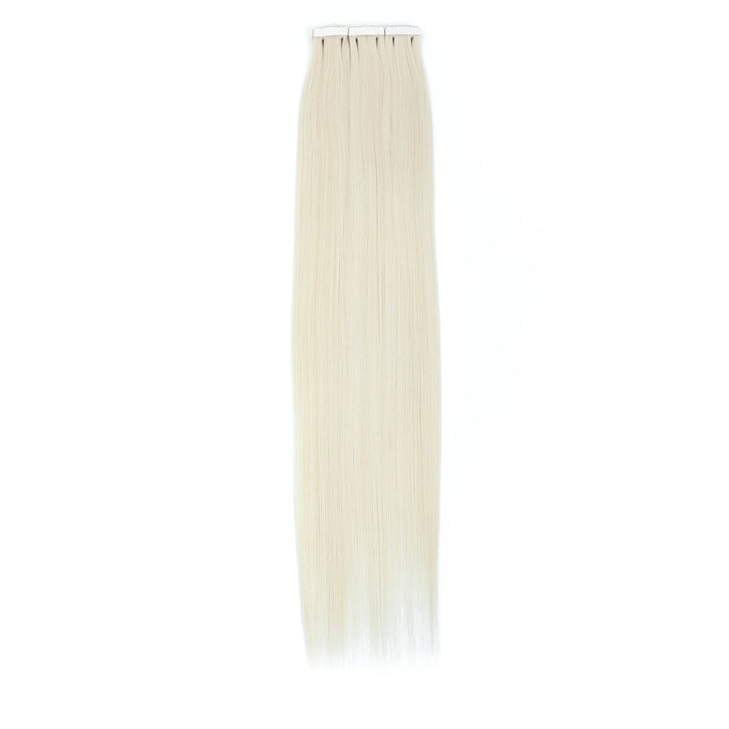 Synthetic Tape In Hair Extensions Straight White Double Sided Invisible Natural Tape in Hair High Temperature Fiber For Women