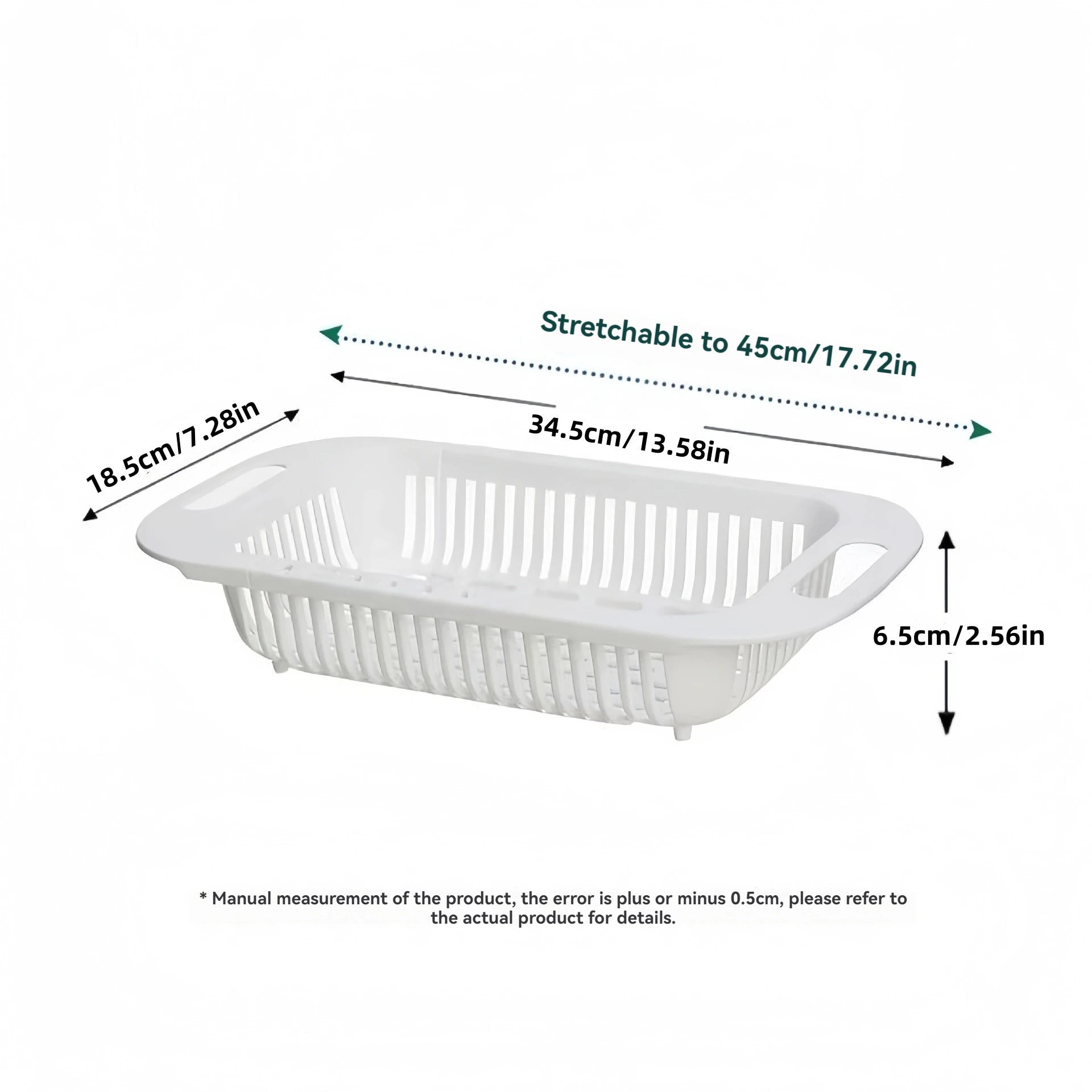 Kitchen Retractable Sink Rack Plastic Sink Organizer Rack Household Dishware Drain Basket