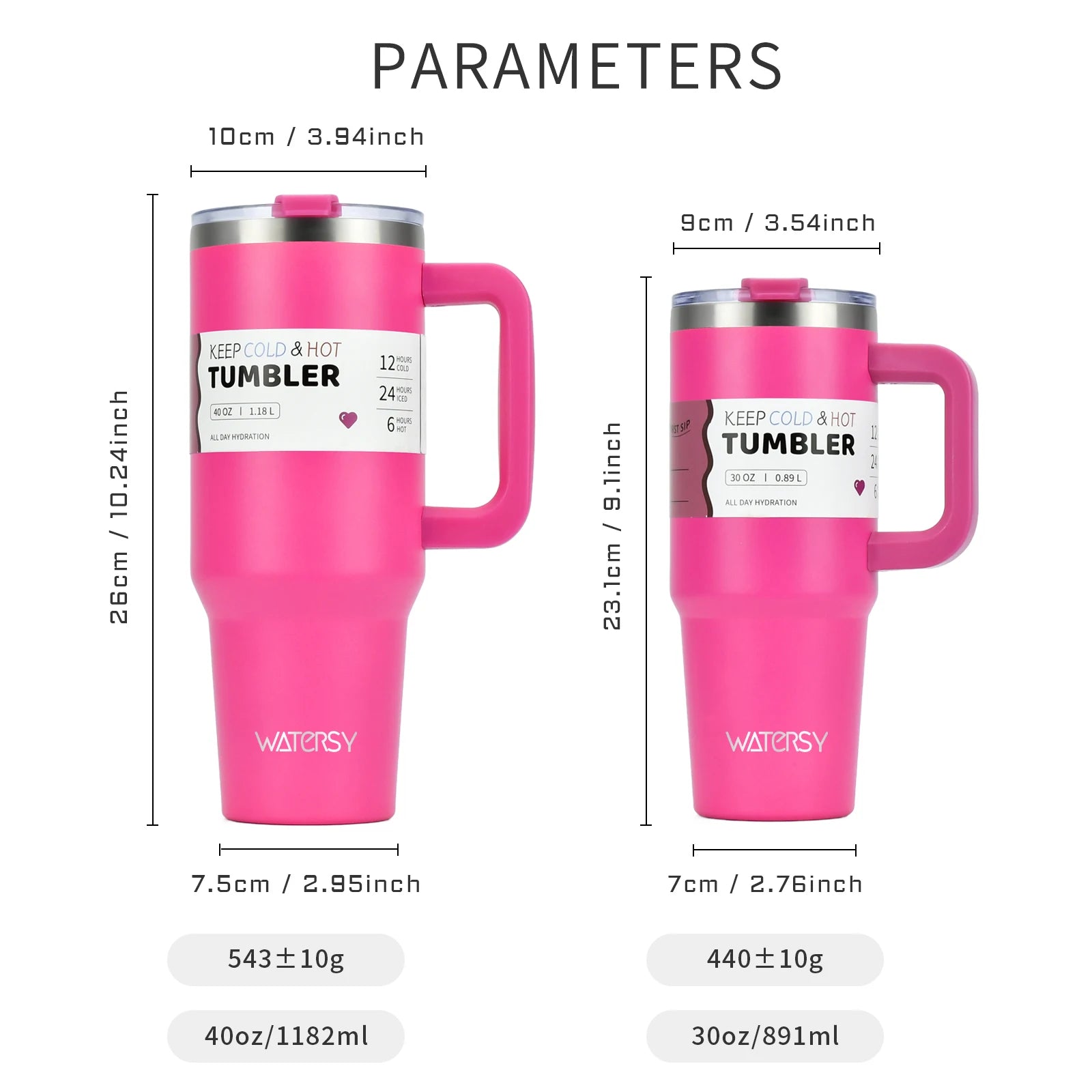 [homeeee] 40oz Adventure Tumbler with Handle & Straw - 1.2L