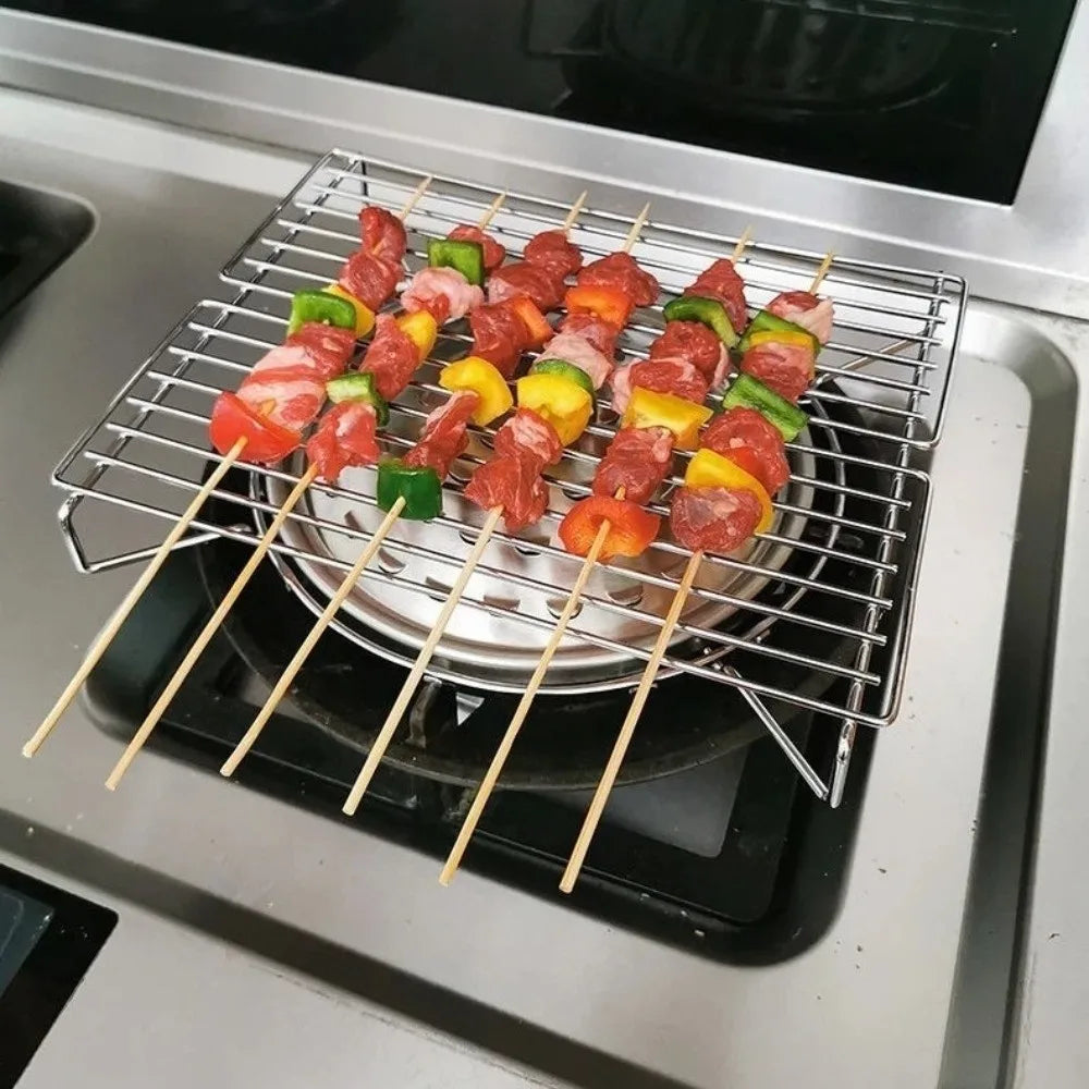 on Household Stove Kitchen Barbecue Grill Cooking Utensils Single Person Serving BBQ Grill Outdoor Cooking Tools