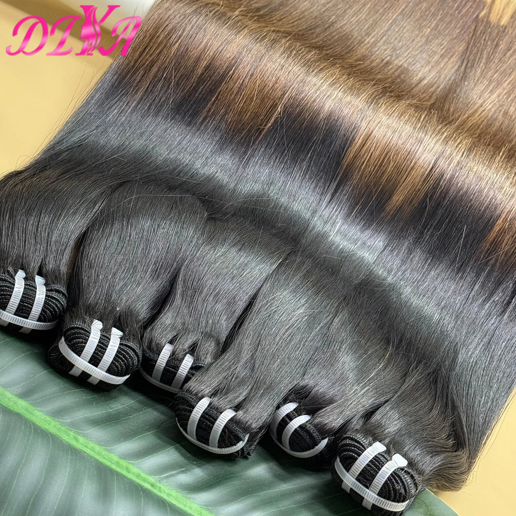 Super Double Drawn Vietnamese Human Hair Bundles 6-30inch Bone Straight Human Hair Bundles Unprocessed Virgin Hair Extensions
