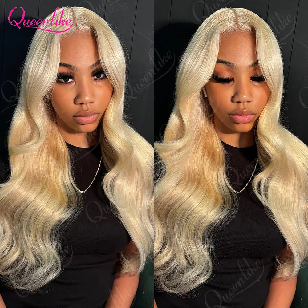 Queenlike 613 Blondes Hiar Extension Brazilian Hair Weave Bundles 12A Human Hair Body Wave Bundles 1/3/4 Bundles 24 24 24 INCH
