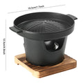 Mini BBQ Alcohol Stove Barbecue Grill Detachable Outdoor BBQ Plate Non-Stick Japanese Alcohol Stove Portable Mini Barbecue Stove