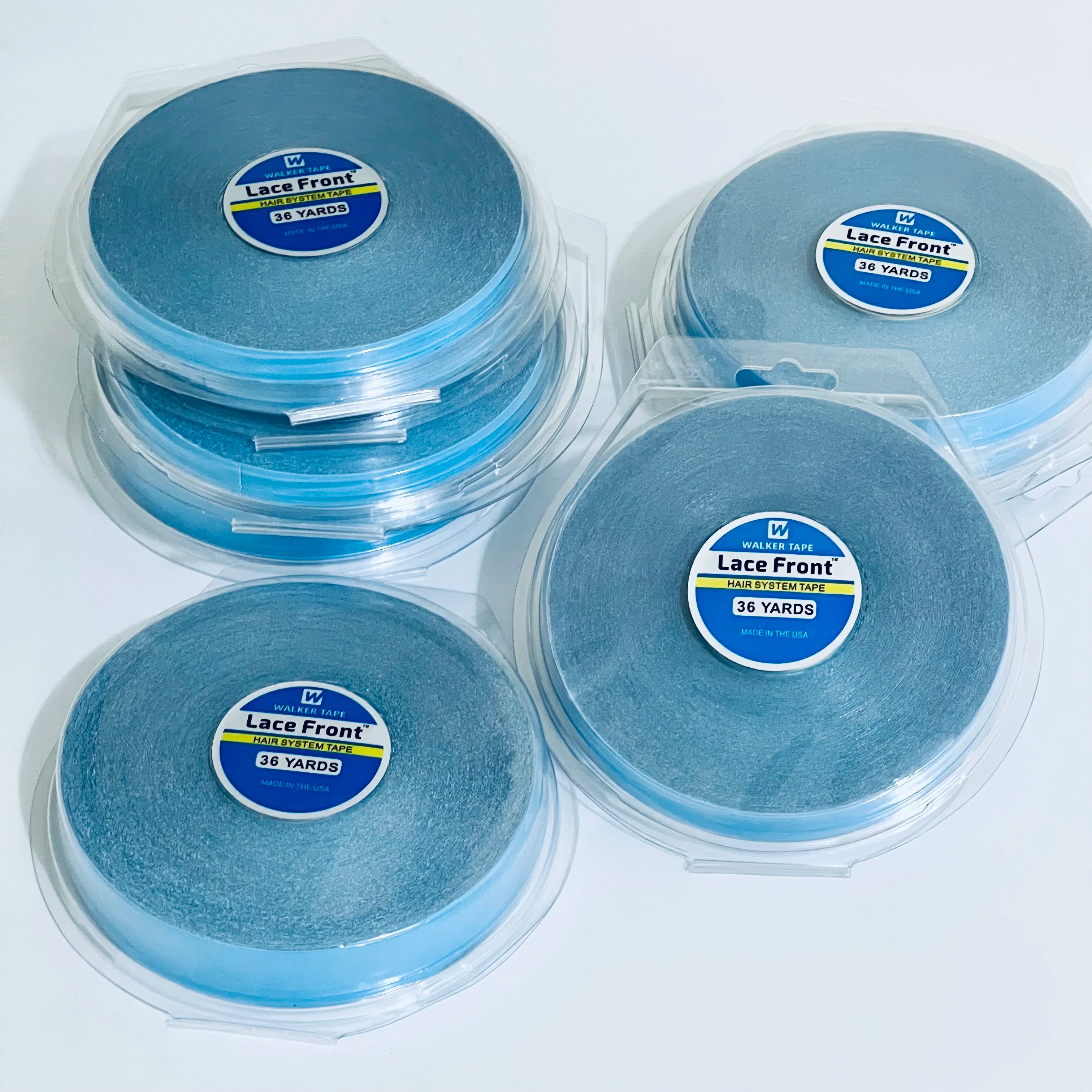 Wholesal36/12/3yards Hair System Tape Double Side Walker Tape Blue Lace Front Wig Tape For Toupee Sweatproof Ultra Hold Wig Tape