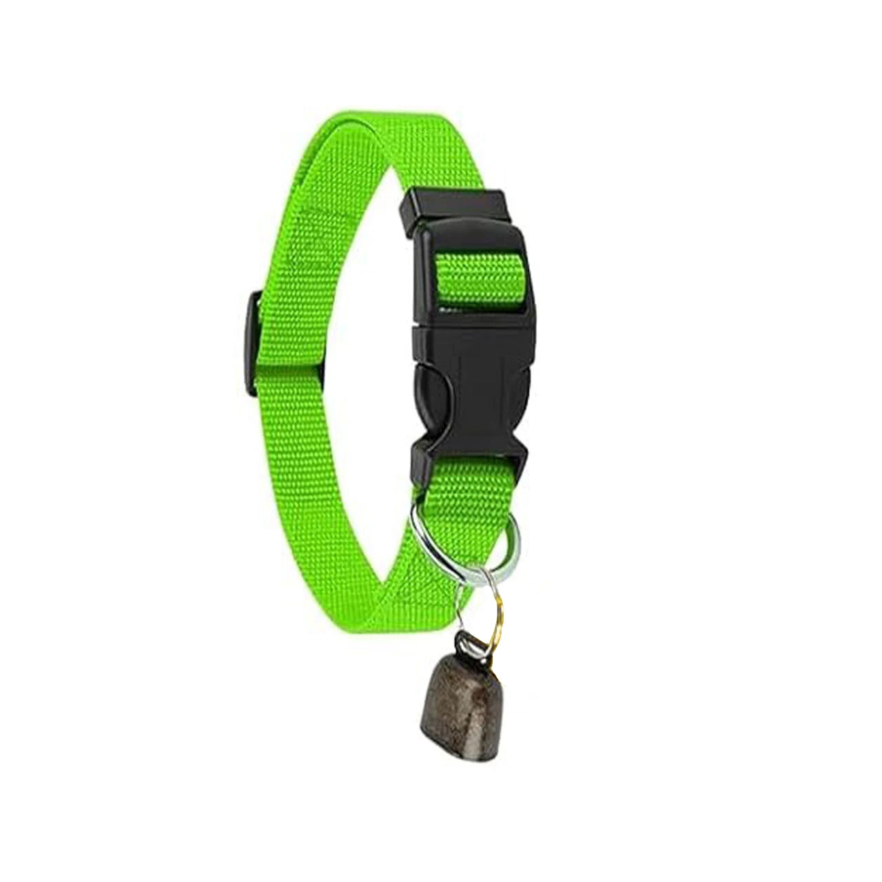 Goat Collars with Bells, Adjustable Nylon Collar Set, Horse Sheep Cow Grazing Copper Bells Pet Anti-Lost Bronze Bell for Animal